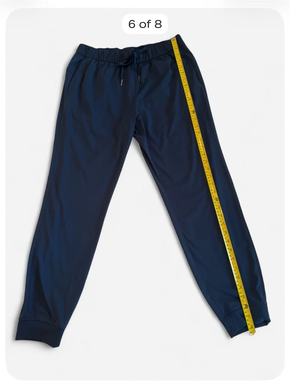 Member’s Mark Travel Jogger Pants Women’s Large Navy Blue Stretch Pull-On